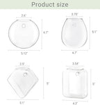 Mkono Wall Hanging Glass Terrariums Planter Flower Vase for Hydroponics Plants - Image 6