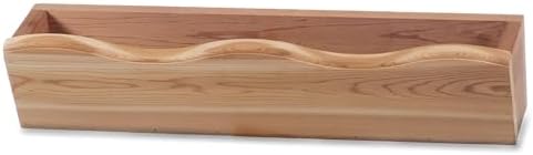 All Things Cedar Window Planter Box, Wall Mount, Natural, 22 x 7 x 6 in by AllThingsCedar