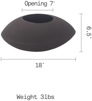 Fab Habitat Cairn Handmade Bowl Metal Planters in Mocha Charcoal - Large, Indoor/Outdoor, Lightweight with Drainage Holes - Image 2