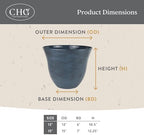 15" Honeysuckle Planter in Zinc - Image 5