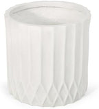 Christopher Knight Home Jorine Cast Stone Planter, Lightweight Concrete Plant Pot, Geometric Design Garden Urn, Round Flower Pot, Ourdoor Plant Urn for Backyard, No Assembly Needed, Antique White - Image 5