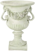 17.3" W x 24" H White Magnesium Oxide Planter Pot - Ideal for Backyard, Patio, Garden Decor by Unknown