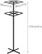 Adjustable Double-Layer Dragon Fruit Trellis Black Metal 1Pc - Image 6
