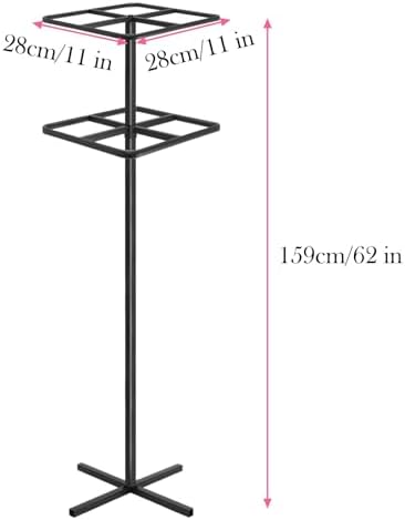 Adjustable Double-Layer Dragon Fruit Trellis Black Metal 1Pc - Image 6