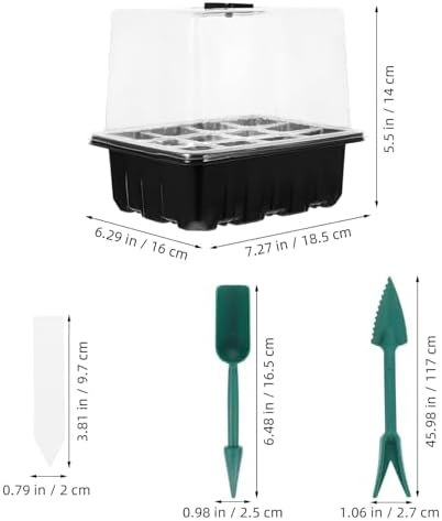 BESPORTBLE Multi Hole Plant Nursery Tray Set PVC Portable Outdoor Gardening - Image 2
