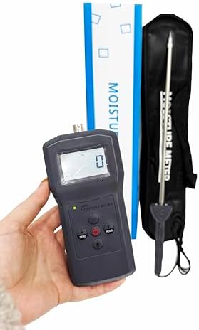 Digital Soil moisture Meter Tester Probe Sensor Plant Soil Sand Cement Moisture Meter Analyzer Soil Moisture Content Testing With LCD Backlight Display Measuring Range 0-50% Resolusion 0.1 - Image 2
