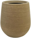 11.8" H Wood-look Plastic Tapered Planters with Drainage Holes and Plug by UPPERSTONELIVING