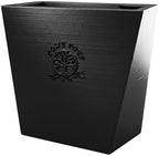 Posie Pot Medium Twisted Square - Self Watering Planter 5x5 Inch - Indoor Plant Pot with 30 Day Reservoir - 3D Printed Bioplastic - No Guilt Plant Care - Made in USA, Black by PosiePots