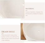 White Ceramic Succulent Pot Planter Set, Round Bamboo Tray - Image 7