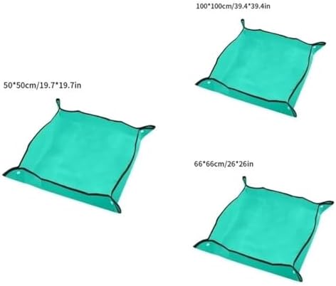 Waterproof Foldable Planting Mat Garden Potting Pad for Flowerpot Transplanting Mixing Soil Plant Pruning Tool for Indoor Plant Repotting(100x100cm) - Image 4