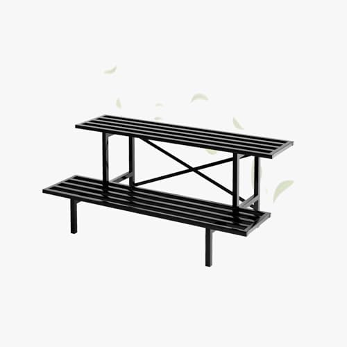 Zhongma 2 Tier Heavy Duty Metal Plant Stand indoor easy assembly - Image 4
