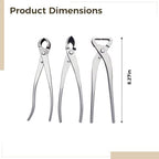 Gardening Bonsai Tools: 3 Cutter Kit, 8.3 In/21 Cm Includes for Shaping - Image 3