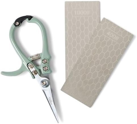 Modern Sprout Garden Shears & Blade Sharpener Cutting Combo Set by ModernSprout