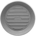 Crescent Garden Universal Round Planter Saucer, Durable Drainage Dish for Plant Pots, Heavy-Duty Plant Dishes Saucer, Indoor & Outdoor Plant Trays - Ash (18.5 inch Inner, 23.5 inch Outer Diameter) by CrescentGarden
