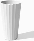 Veradek Column Series Tall Planter - Tapered Outdoor Planter with Shelf by VeradekOutdoor