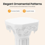Wedding Roman Columns 4Pcs 34.65" Adjustable Height Plastic Stand Roman Pillar Greek Statue Plant Stand Elegant Wedding Event Party Decorative Column Pedestal Flower Holder (Type D, 4Pcs, 10.63x34.65 Inch) - Image 6