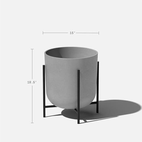 Veradek Mason Series Raised Lima Planter - Round Planter with Stand - Image 3