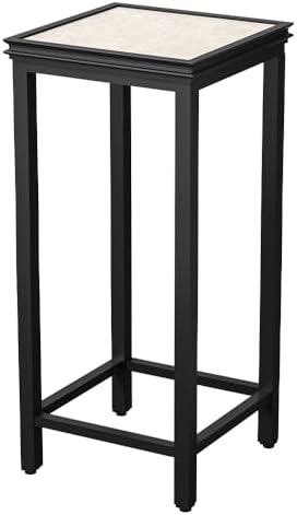 Tall Plant Stand Indoor, Black Aluminum Flower Rack Outdoor by DHYGOTFUR
