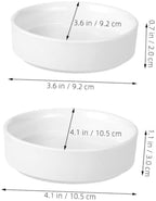 UPKOCH 4pcs Ceramic Plant Pot Saucer Round Drip Tray for Indoor and Outdoor Use Flower Pot Drainage Tray for Keeping Clean and Stable - Image 4