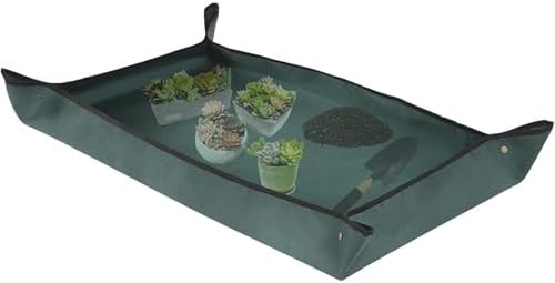 Oxford Fabric Plant Repotting Mat Waterproof Transplanting Indoor Succulent Potting Portable Gardening for Indoor Plant Repotting(75X75CM) by Unknown