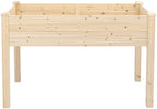29.92''H Heavy Duty Raised Garden Bed,Wood Planting Frame with Bed Liner, Wood Elevated Planter with Legs for Vegetables Fruits Potato Onion Flower, Outdoor Sturdy Long Lasting Planter Box Kit - Image 3