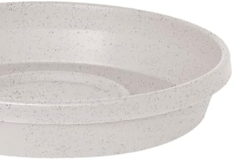 Bloem Terra Plastic Saucer Tray for 10" Terra Planter, Vanilla Bean, 6-Pack - Image 2