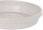 Bloem Terra Plastic Saucer Tray for 6" Terra Planter, Vanilla Bean, 10-Pack - Image 2