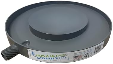 Drain Away Grey 12 inch Plant Saucer Heavy Duty Drain Tray for Large Pots Indoor Outdoor Waterproof UV Resistant | Protect Floors Decks | 12in 15in 22in | White Gray Terra Cotta Black by Unknown