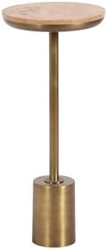 Kate and Laurel Xyler Modern Metal and Wood Round Drink Table by KateandLaurel