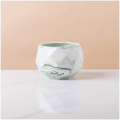 Flower Pot Ceramic Flower Planter Pots with Drain Hole Marble Pattern Modern Succulents Containers for Home Decor Indoor Flower Plant Pots Gardening Containers，Bianco-Grey by Unknown