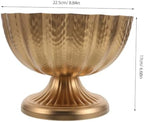 BESTonZON Vintage Iron Flowerpot Urn Planter with Wide Mouth Design, Sturdy Iron Material, 9 Inch Trumpet Shape for Indoor and Outdoor Use, for Living Room and Entryway Decor - Image 2