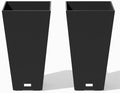 Veradek Pure Series Taper Planter - Tall Tapered Outdoor Planter with Shelf by VeradekOutdoor
