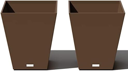 Veradek Pure Series Nobleton Planter - Tapered Square Outdoor Planter by VeradekOutdoor