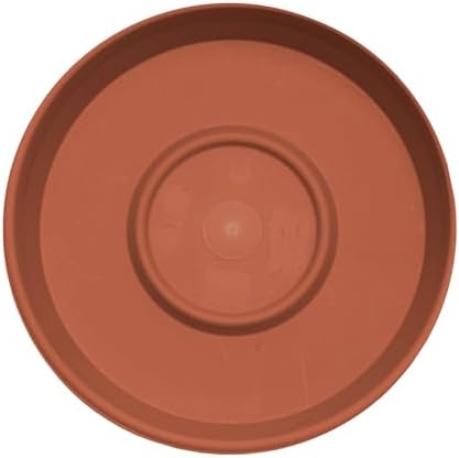 Bloem Terra 24" Round Plastic Plant Saucer, Lightweight UV-Resistant Indoor/Outdoor Flower Pot Tray - Fits 24-inch Planter Pots, Terra Cotta, 2-Pack - Image 4