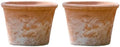 2/3 Pack Terracotta Planter, Breathable Clay Flower Pots, Red Clay Terracotta Plant Pots with Drainage, Indoor Outdoor Terracotta Flower Pot for Home Garden Plant Planting/20Cm by Unknown