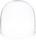 Plymor 5.5" x 5.5" Glass Display Dome Cloche (Clear Glass Tray Base), Pack of 4 by Plymor