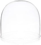 Plymor 5.5" x 5.5" Glass Display Dome Cloche (Clear Glass Tray Base), Pack of 2 by Plymor