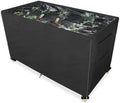 Outdoor Raised Garden Bed Winter Cover with Transparent PVC Top Window,Waterproof Heavy Duty Covers with Split Zipper for 48 x 24 x 30 inch Elevated Wood Planter Box Stand(Black,Cover only) by Sobana
