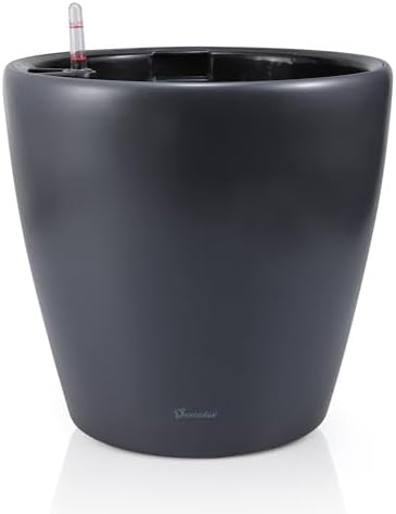 Dexceder 13x12 Self Watering Planter with Wheels (Slate Gray Matte) by Dexceder
