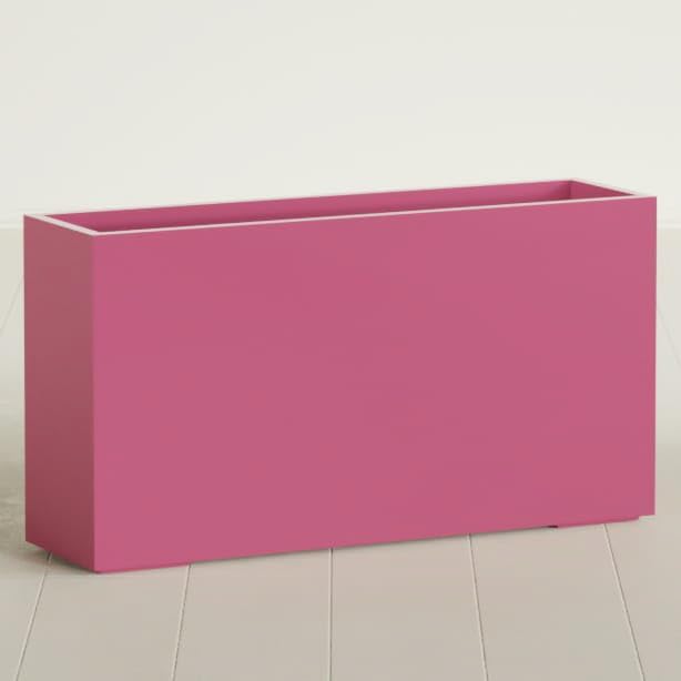 Greenline Alice Tall Rectangular Fiberglass Planter, Outdoor Planter Box by GreenlinePlanters