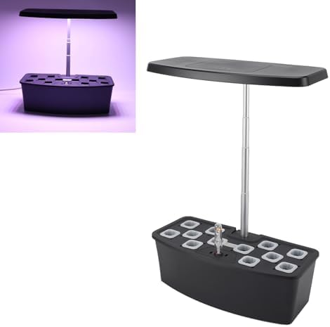 Black Smart Indoor Garden Kit, Hydroponic Growing System with Automatic - Image 2