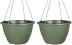 The HC Companies Wrapt Hanging Planter, 13 Inch, Green, 2-Pack by TheHCCompanies