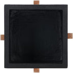 SAFAVIEH Outdoor Collection Borsla Natural/Black Concrete Planter - Image 5