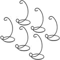 Ornament Display Stands 6 Pack, 13 Inch Black Wrought Iron Ornament Hangers for Christmas Ornaments, Glass Globes, Terrariums, Lanterns, Memorial Keepsakes, Figurines & Holiday Table Decor by BANBERRYDESIGNS
