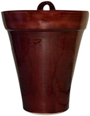 Moroccan Ceramic Hanging Flower Pot with Drainage Hole Planter by Treasures+Of+Morocco