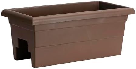 Root & Vessel Countryside Railing Planter Box, 24 Inch, Brown by RootVessel