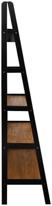 Casual Home 100% Solid Wood 5-Shelf Ladder Bookcase, Standard, 72" H, Two-Tone - Image 5