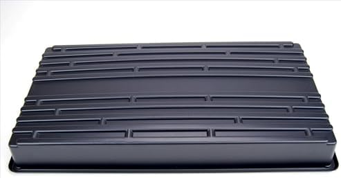 Living Whole Foods 100 Pack of Durable Black Plastic Growing Trays (Without Drain Holes) 21" X 11" X 2" - Flowers, Seedlings, Plants, Wheatgrass, Microgreens & More - Image 3