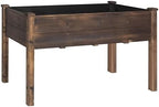 BlueWish Cedar Raised Garden Bed, 48" W x 24" D x 30" H Raised Garden Bed with Detachable Black Liner, 3 Drainage Holes, Planter Box for Outdoor, Patio, Backyard, Rustic by RespondToEveryExpectation