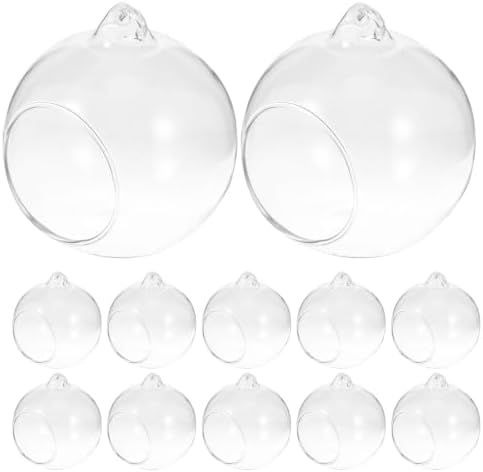12Pcs Clear Hanging Glass Terrarium Planters for Air Plants Elegant Globe Design for Home Decor Indoor Planters and Garden Decoration by Wakauto